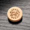 round wooden flash drive