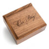 wooden usb drive with box