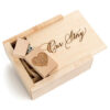 wooden usb drive box