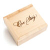 wooden usb drive box