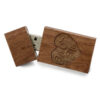 wooden usb drive with box
