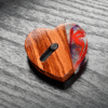 16GB Heart USB 2.0 Flash Drive with Laser Engraved White Wooden Box Filled with Raffia Grass - "Our Story" Design!-1552