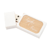 "Together Forever" - White Wash USB 2.0 Flash Drive - Wooden Box -1558