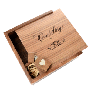 wedding photo box with usb