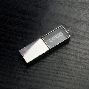 Acrylic with Metal USB Flash Drive-0